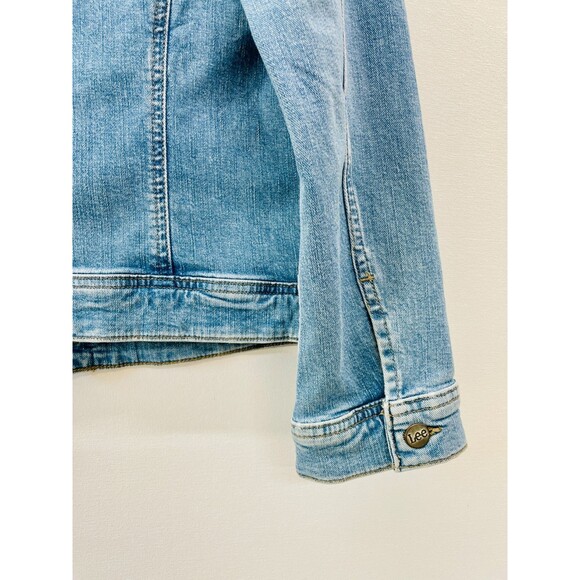 New Lee Denim Jean Jacket Medium Light Wash Jean Jacket Lee Legendary Rider Med - Picture 9 of 15